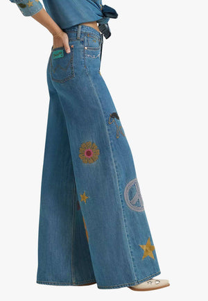 Wrangler X Lainey Wilson Womens Cheeky Wide Leg Jean