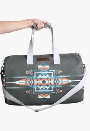 Rock and Roll Aztec Print Duffle Bag