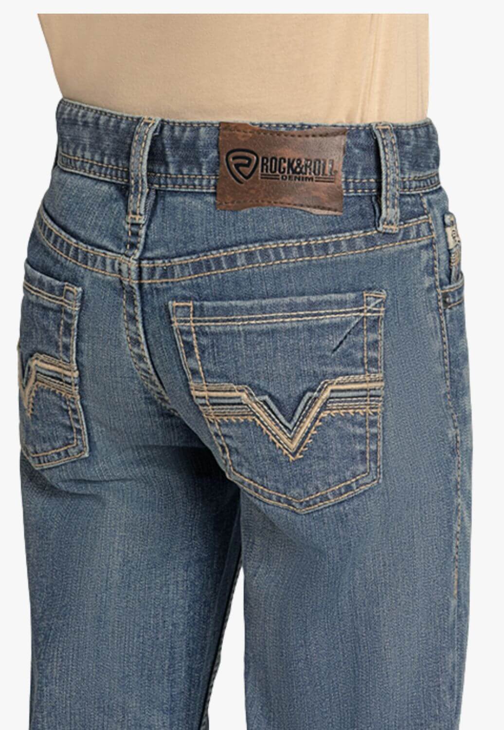 Rock & Roll Boys Step Stitch Bootcut Jean