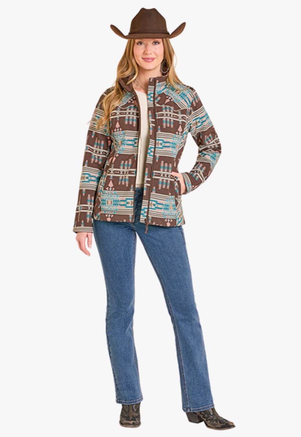 Rock & Roll Womens Aztec Print Jacket