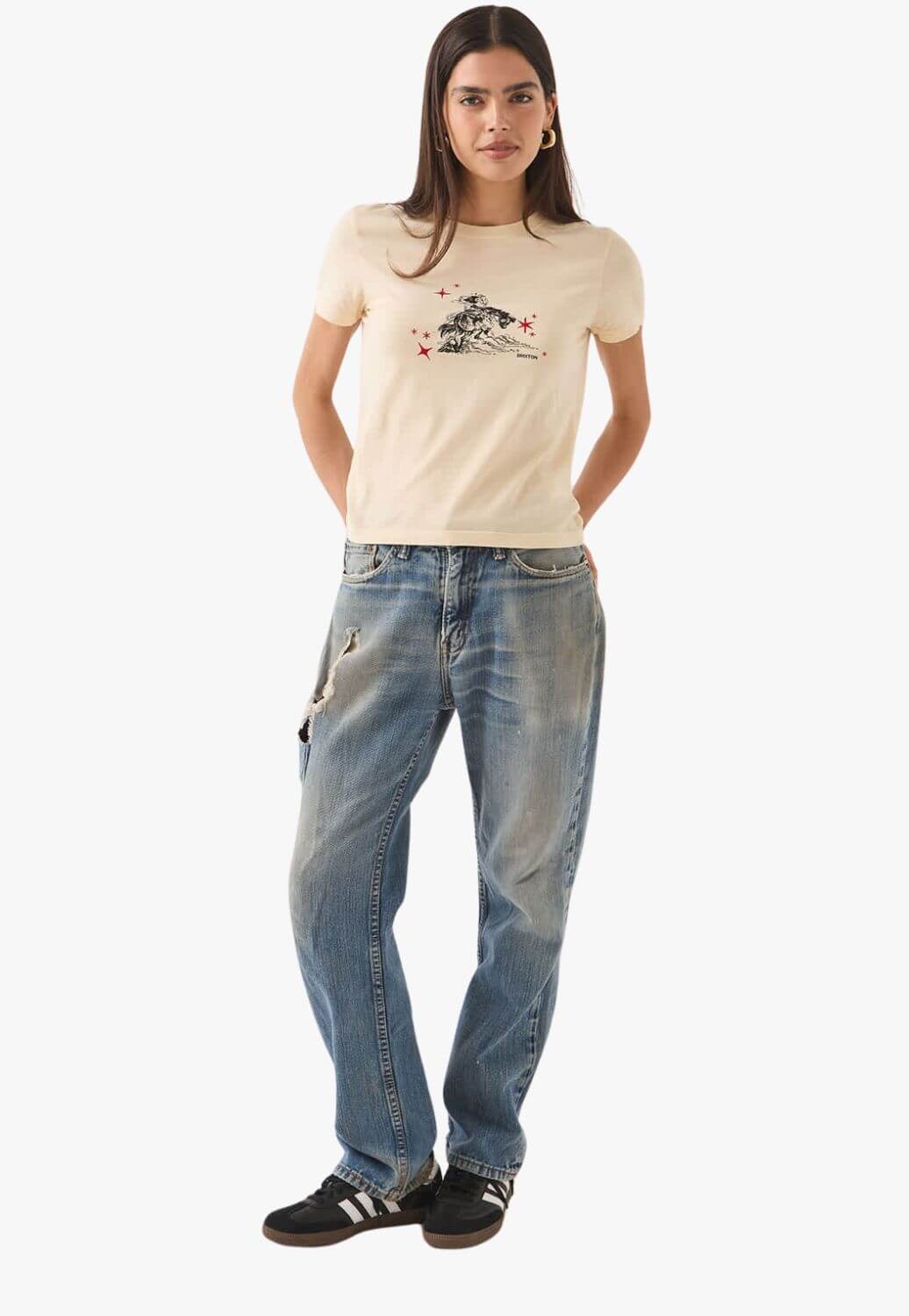 Brixton Womens Mid Century Slim T-Shirt