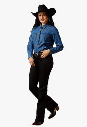 Ariat Womens Snap Button Long Sleeve Shirt