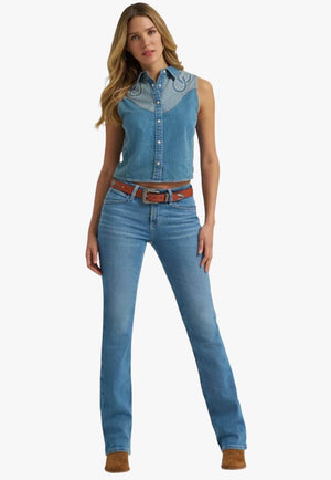 Wrangler Womens Denim Snap Shirt