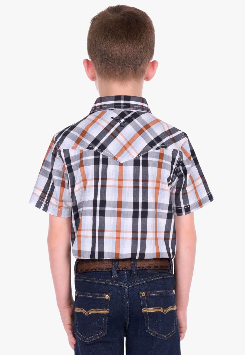 Pure Western Boys Terry Short Sleeve Shirt