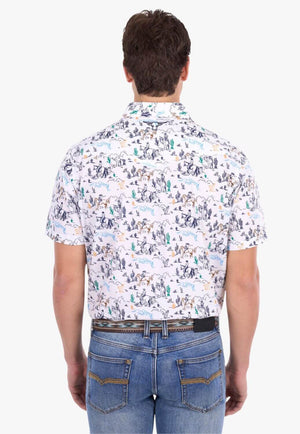 Pure Western Mens Mike Short Sleeve Shirt