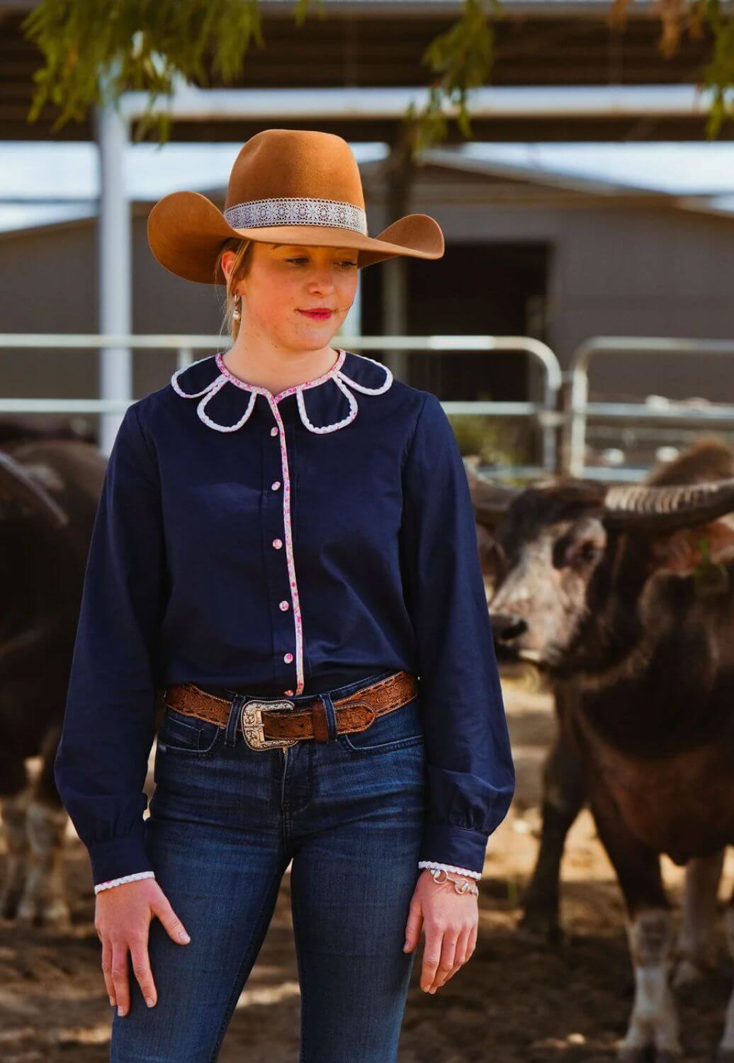 Black Colt Clothing Womens Long Sleeve Shirt