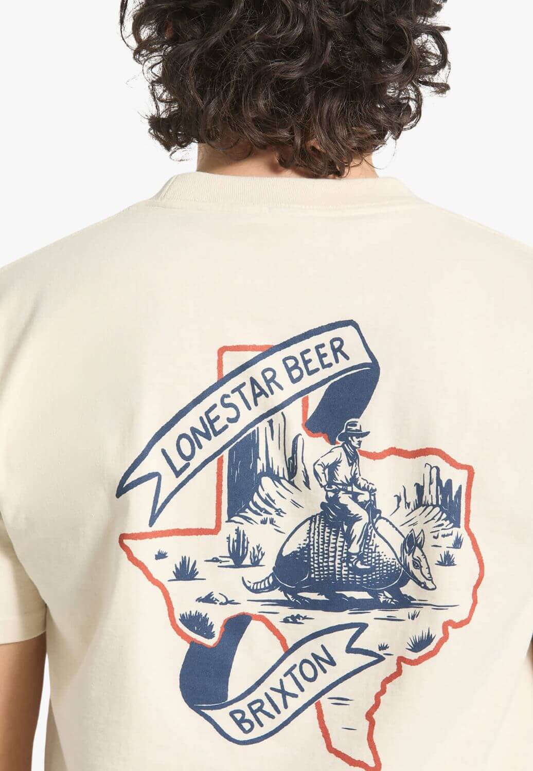 Brixton Mens Lone Star Armadillo T-Shirt