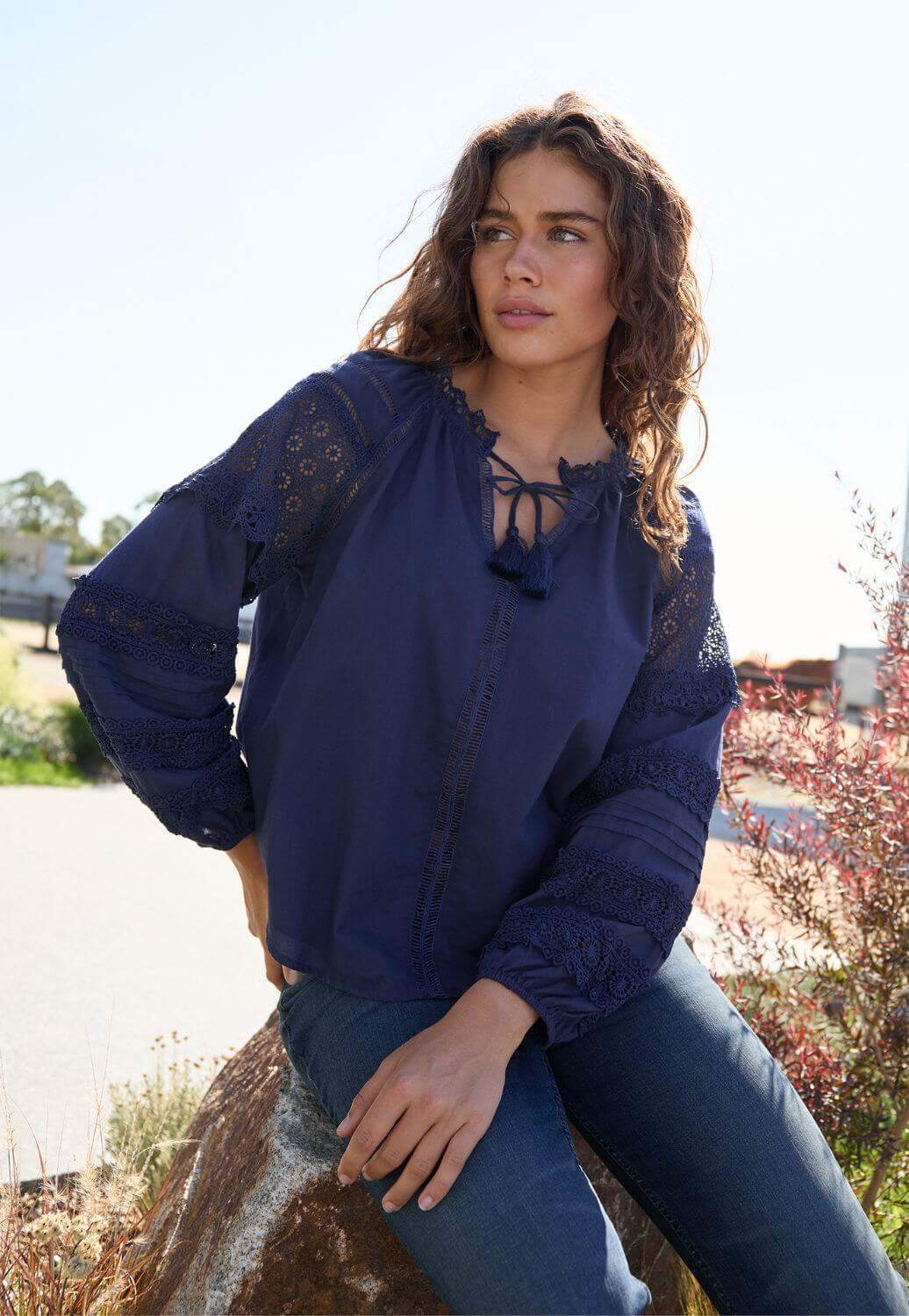 Wrangler Womens Tamara Long Sleeve Blouse