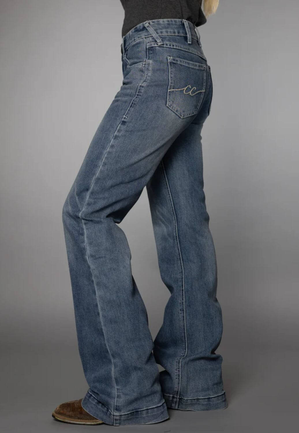 CC Western Womens Mid Rise Trouser Jean