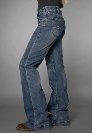 CC Western Womens Mid Rise Trouser Jean