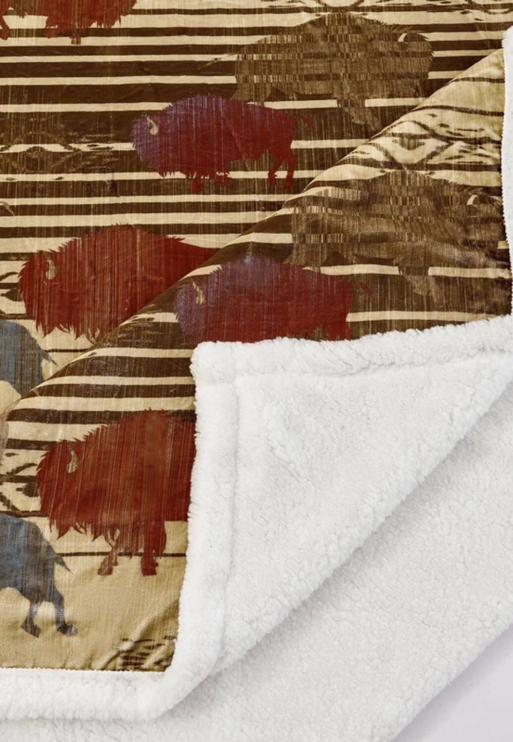 Indigo Hill Home On The Range Campfire Sherpa Throw