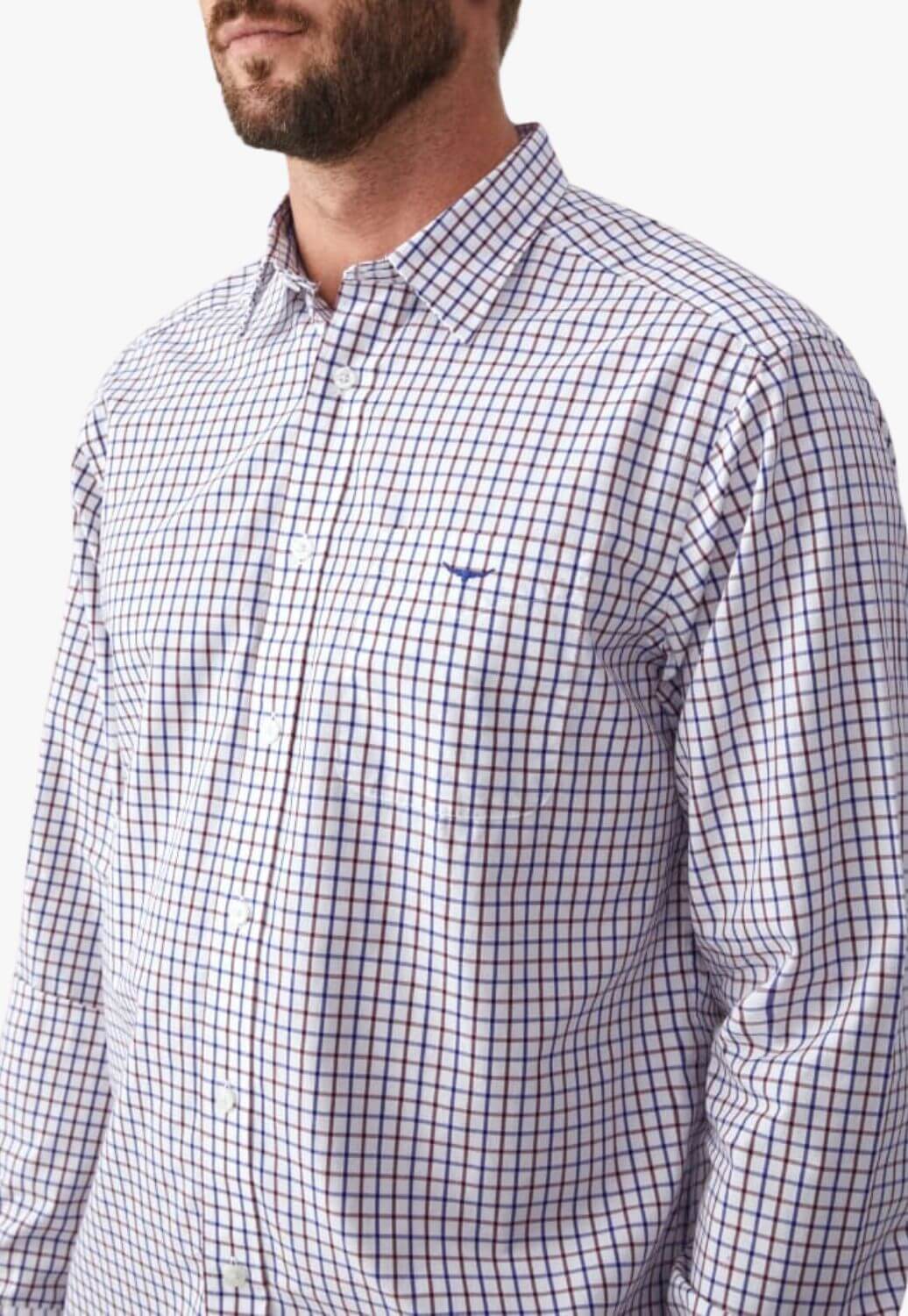 R.M. Williams Mens Collins Long Sleeve Shirt