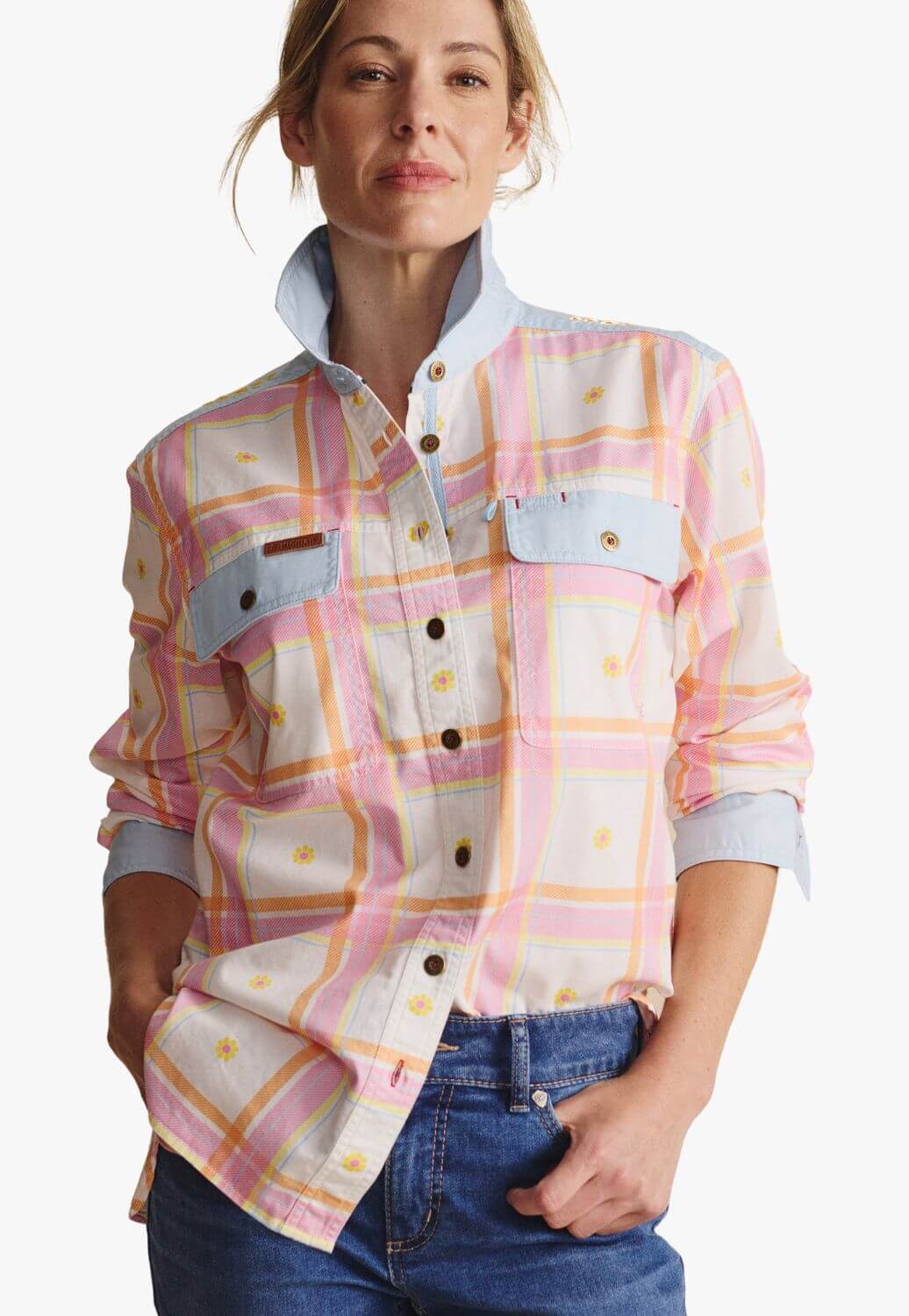 S. Kidman Womens Spencer Long Sleeve Shirt