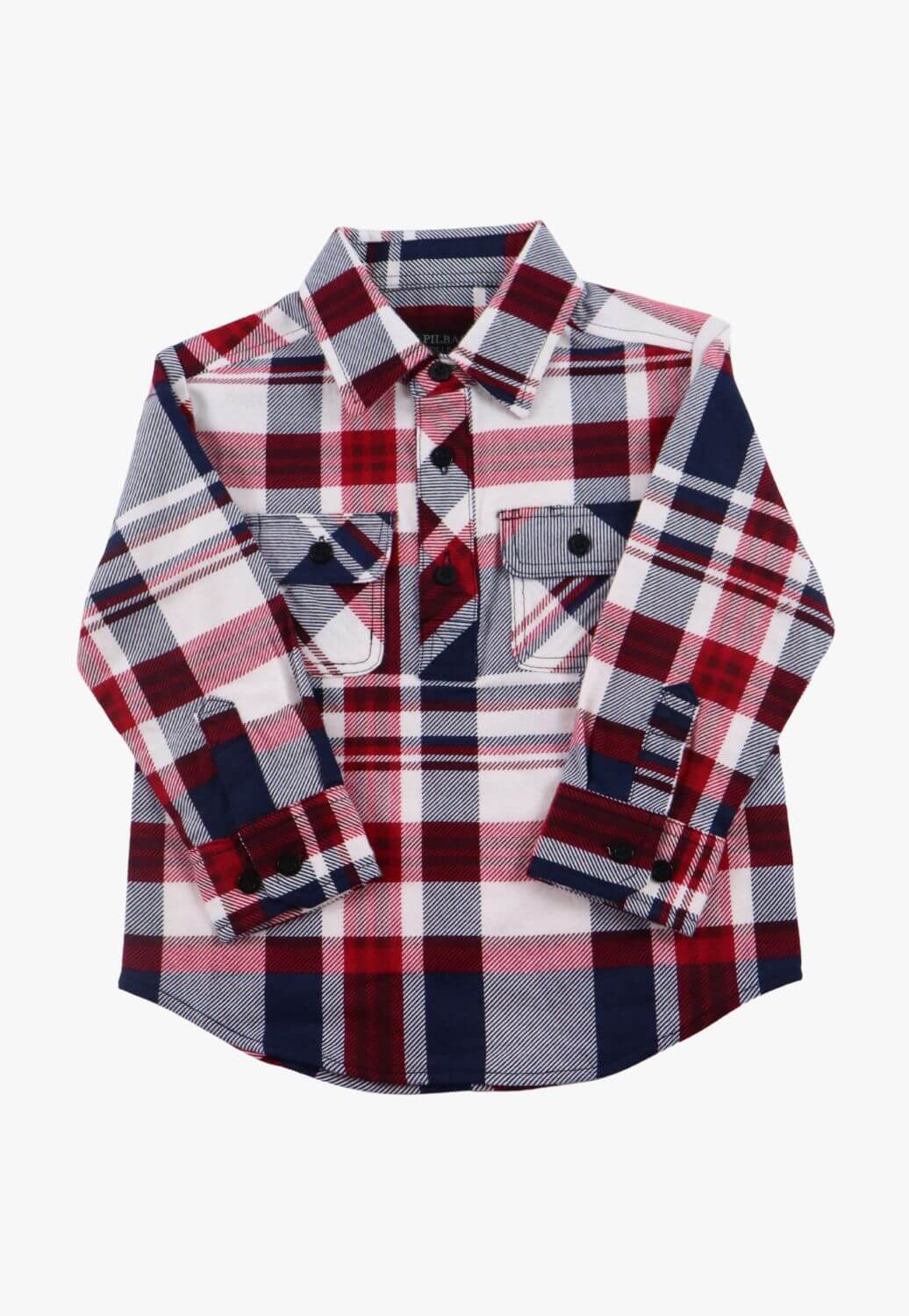 Ritemate Kids Closed Front Flannelette Shirt