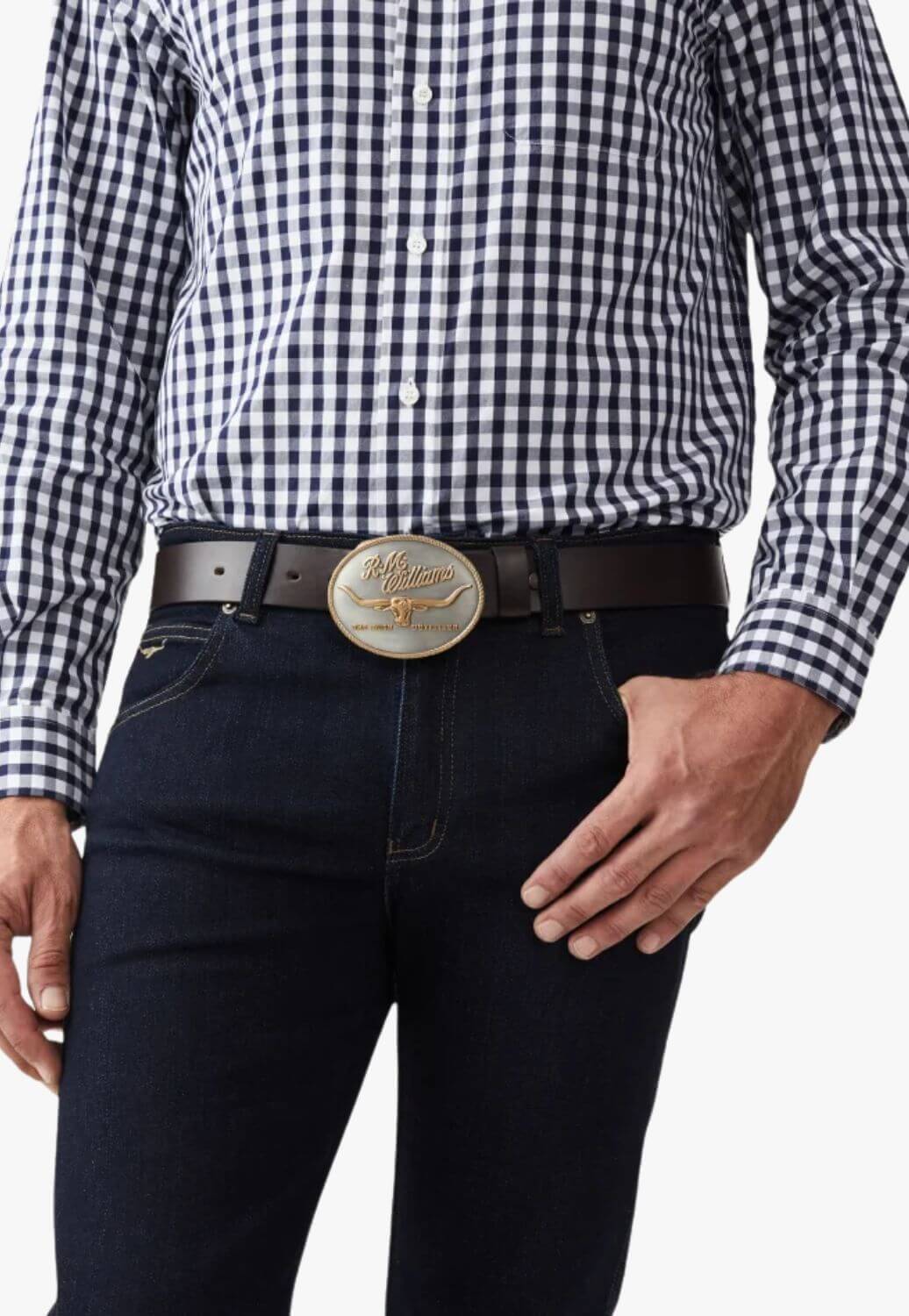 R.M.Williams Logo Buckle