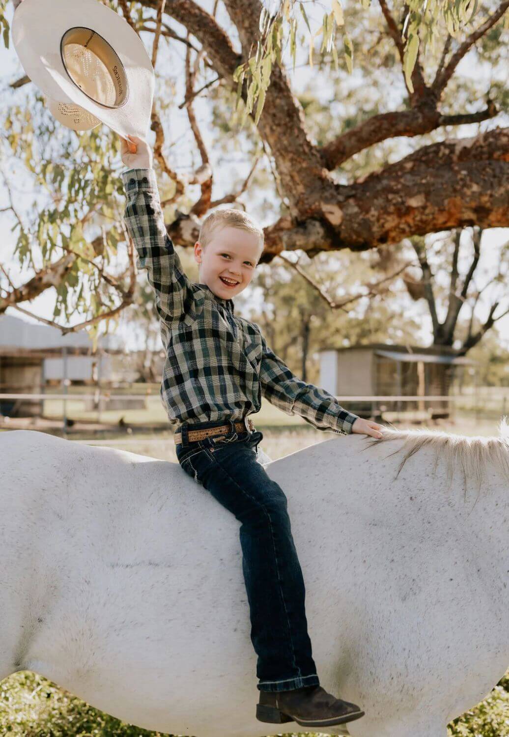 Little Windmill Boys Luke Checked Long Sleeve Shirt