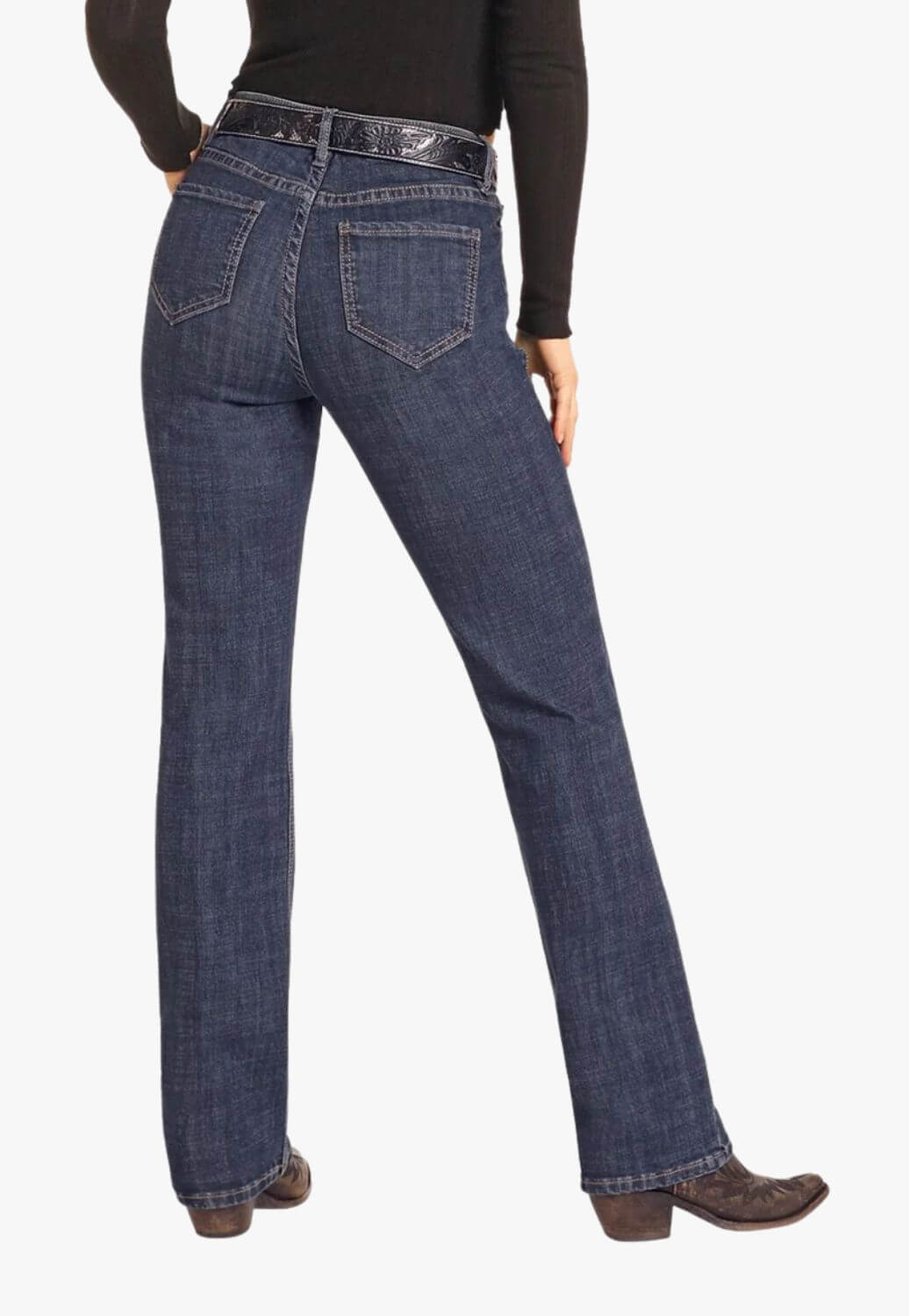 Rock and Roll Womens Western Yoke Bootcut Jean