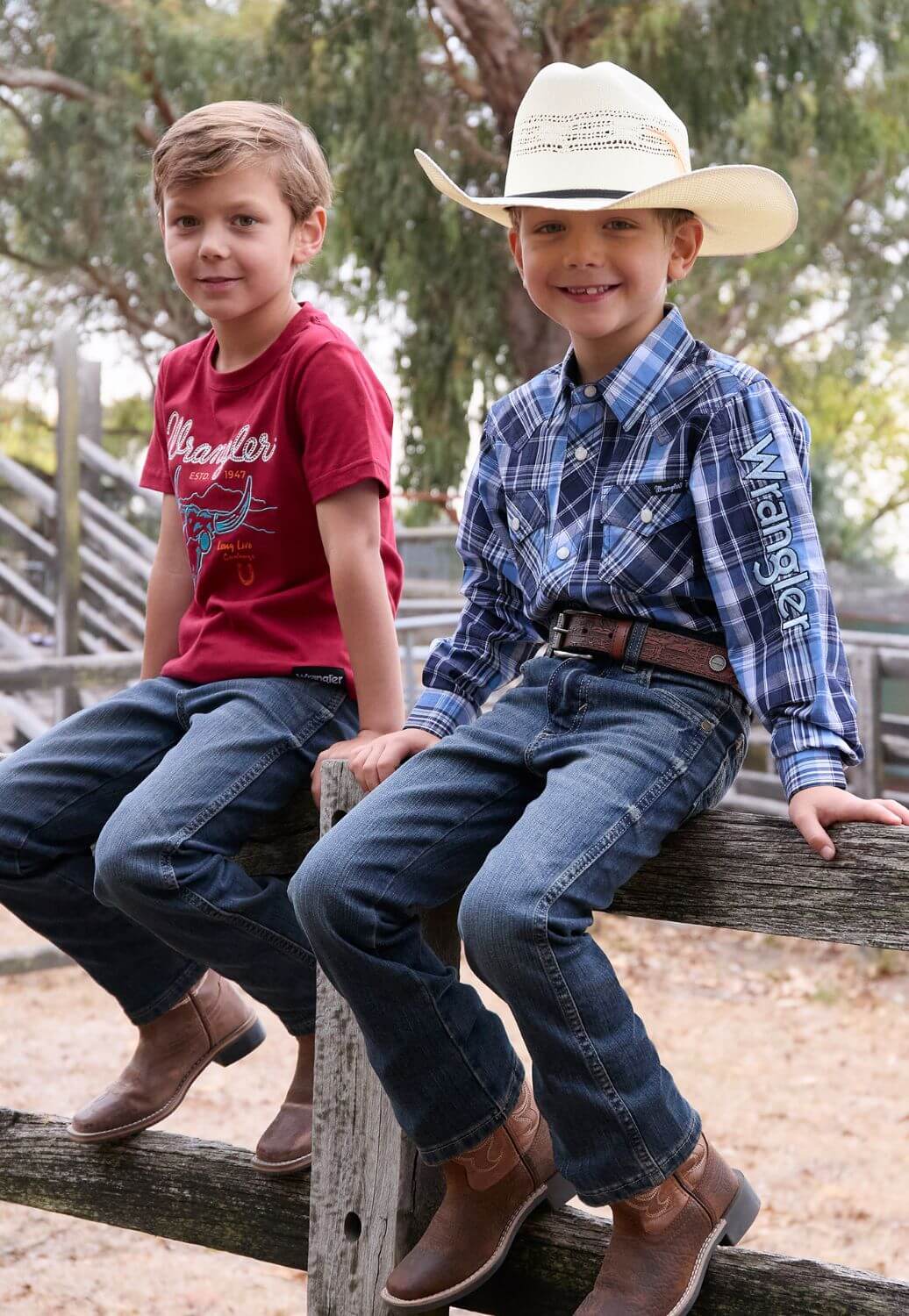 Wrangler Boys Billy Logo Long Sleeve Shirt