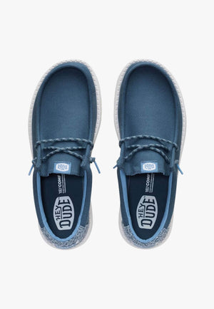 Hey Dude Mens Wally Heathered Knit Shoes