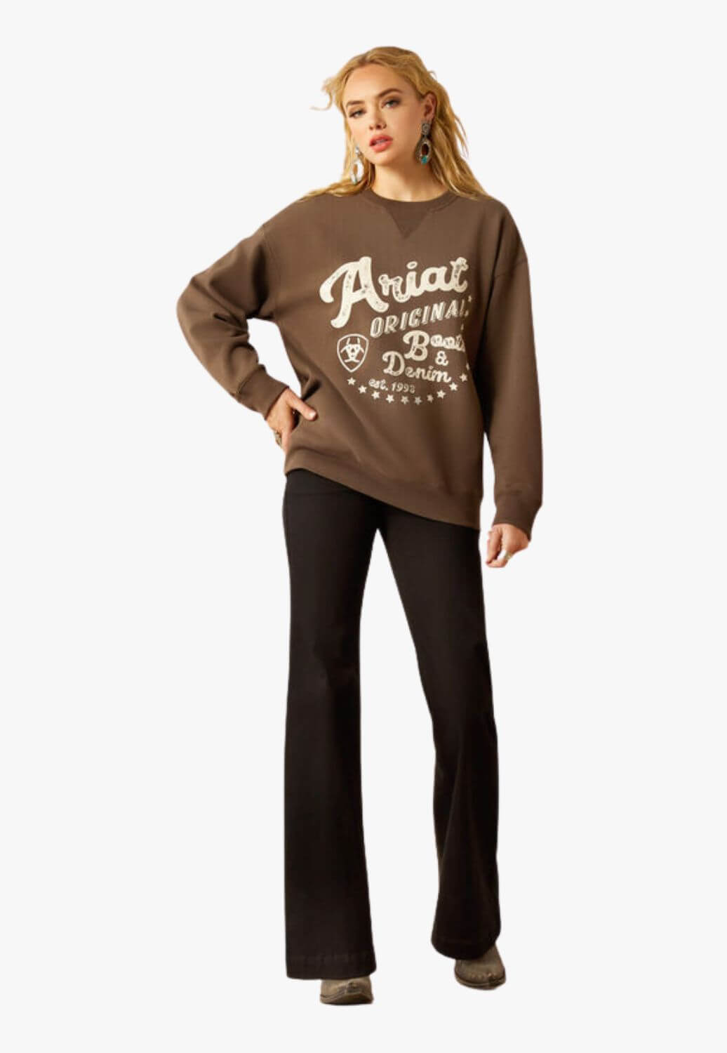 Ariat Womens Oversized Crew Sweatshirt