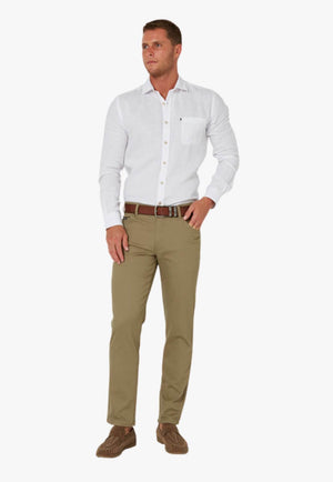Pilbara Mens Linen Long Sleeve Shirt