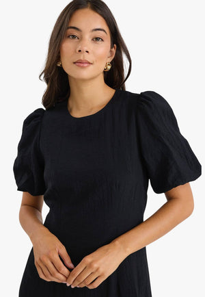 Elder Puff Sleeve Midi Dress