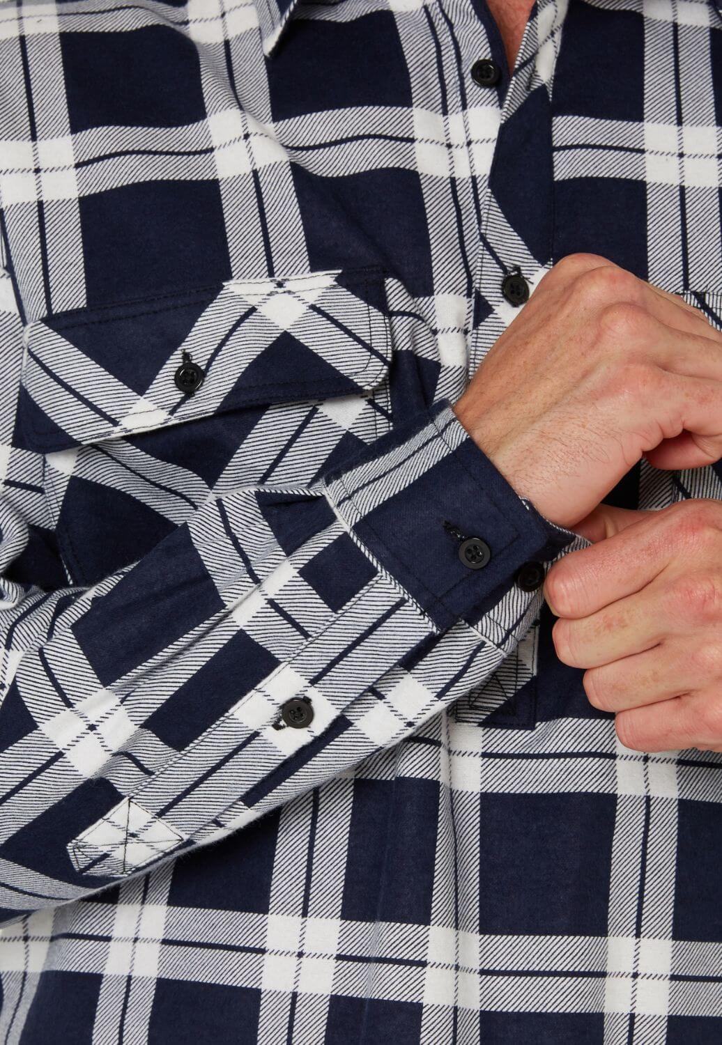 Pilbara Mens Closed Front Flannelette Shirt