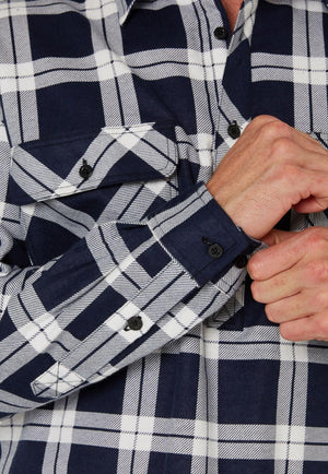 Pilbara Mens Closed Front Flannelette Shirt