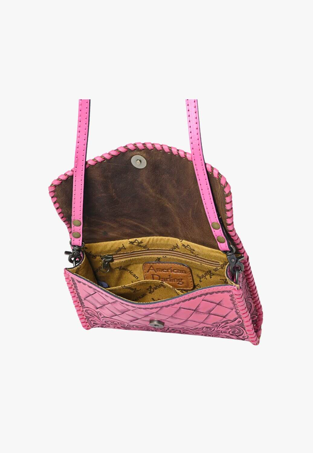 American Darling Tooled Leather Crossbody Bag