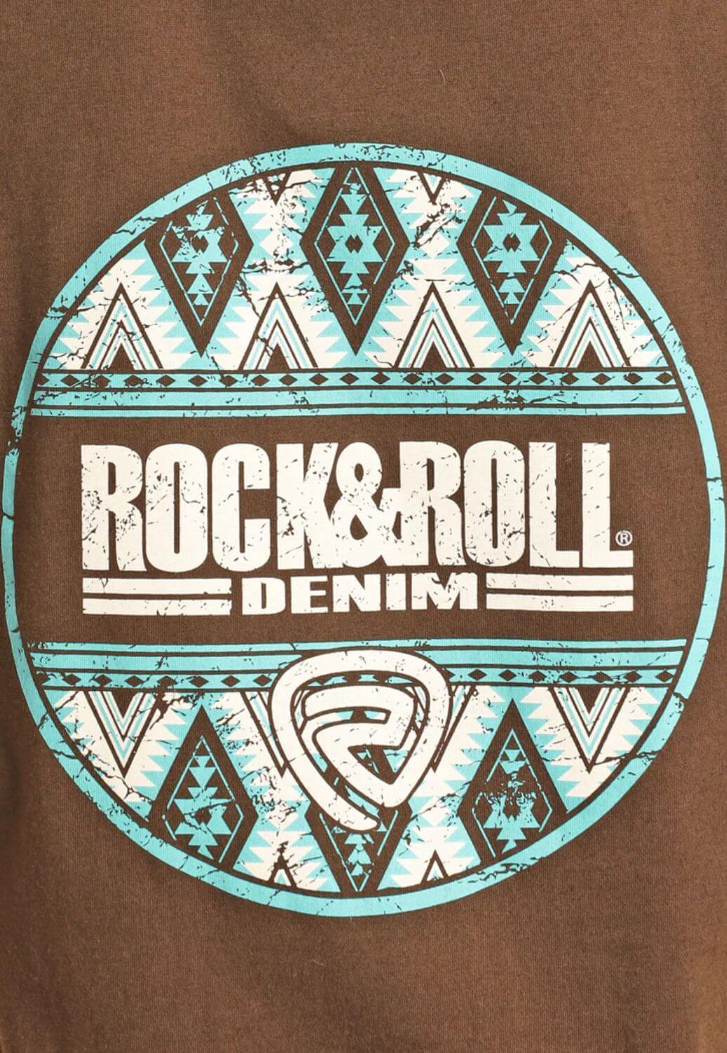 Rock and Roll Mens Aztec Logo T-Shirt