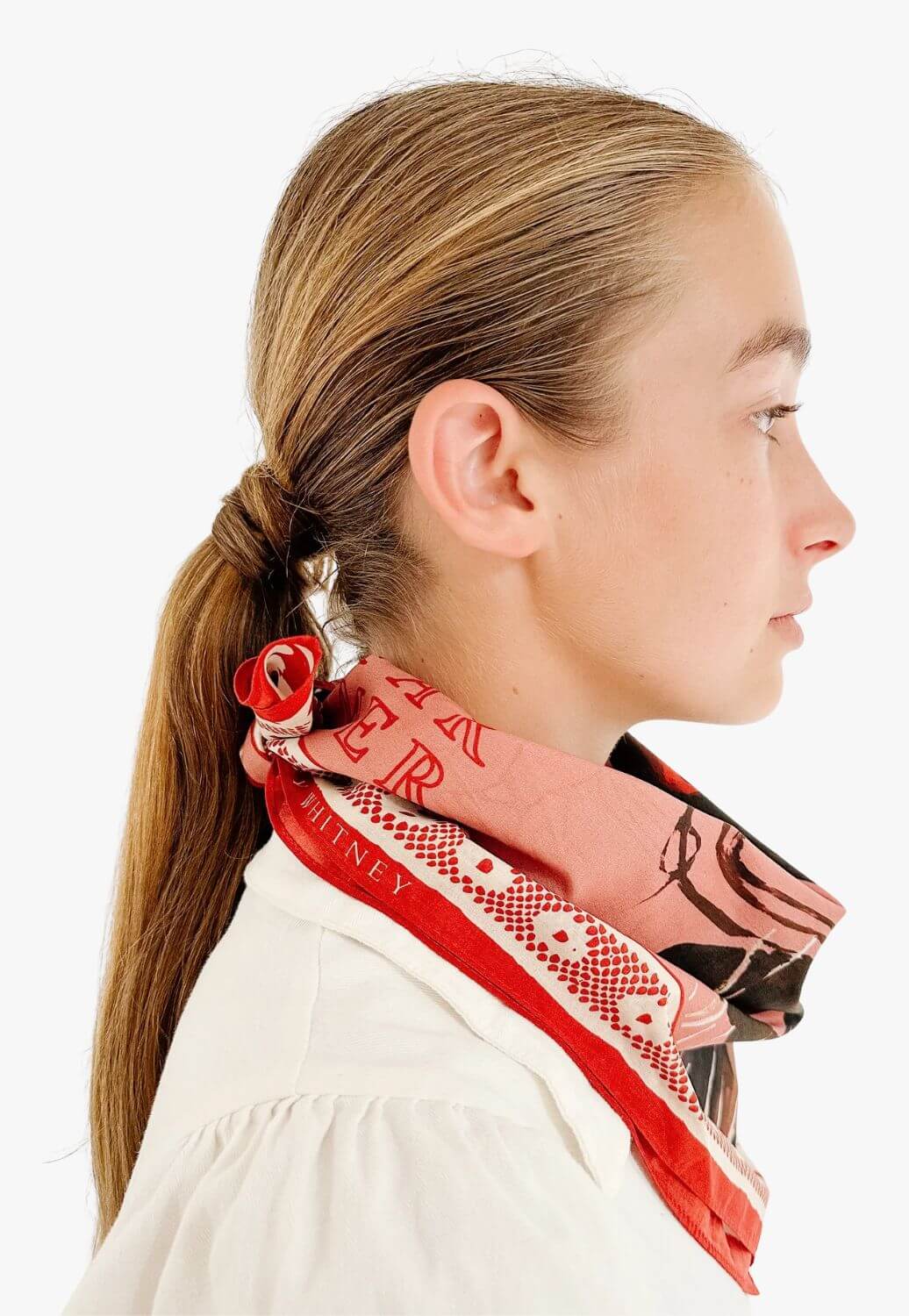 Whitney Spicer Red Flag Cowboy Silk Bandana