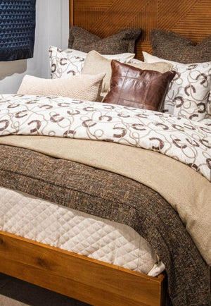 Pierre Equestrian Cotton Sateen Duvet Cover Set - Queen