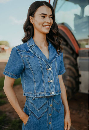 Gringa Denim Calamity Denim Top