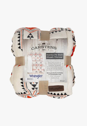 Wrangler Santa Fe Sun Plush Sherpa Throw
