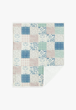 Indigo Hill Patchwork Campfire Sherpa Throw