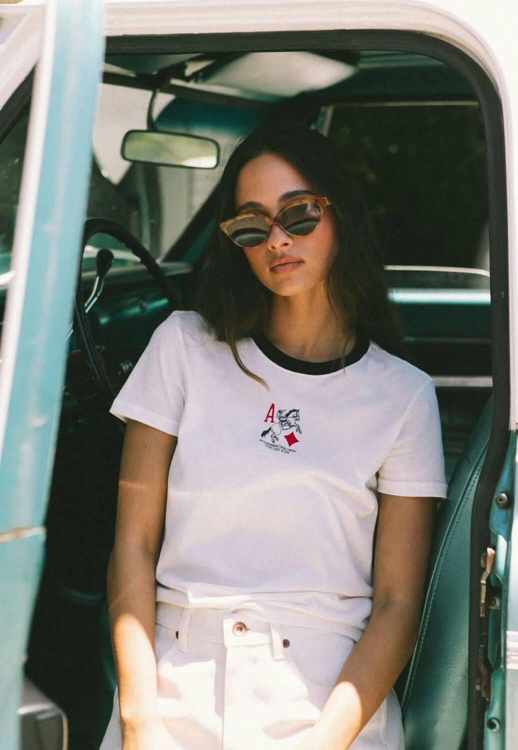 Brixton Womens Aces Fitted Crew T-Shirt