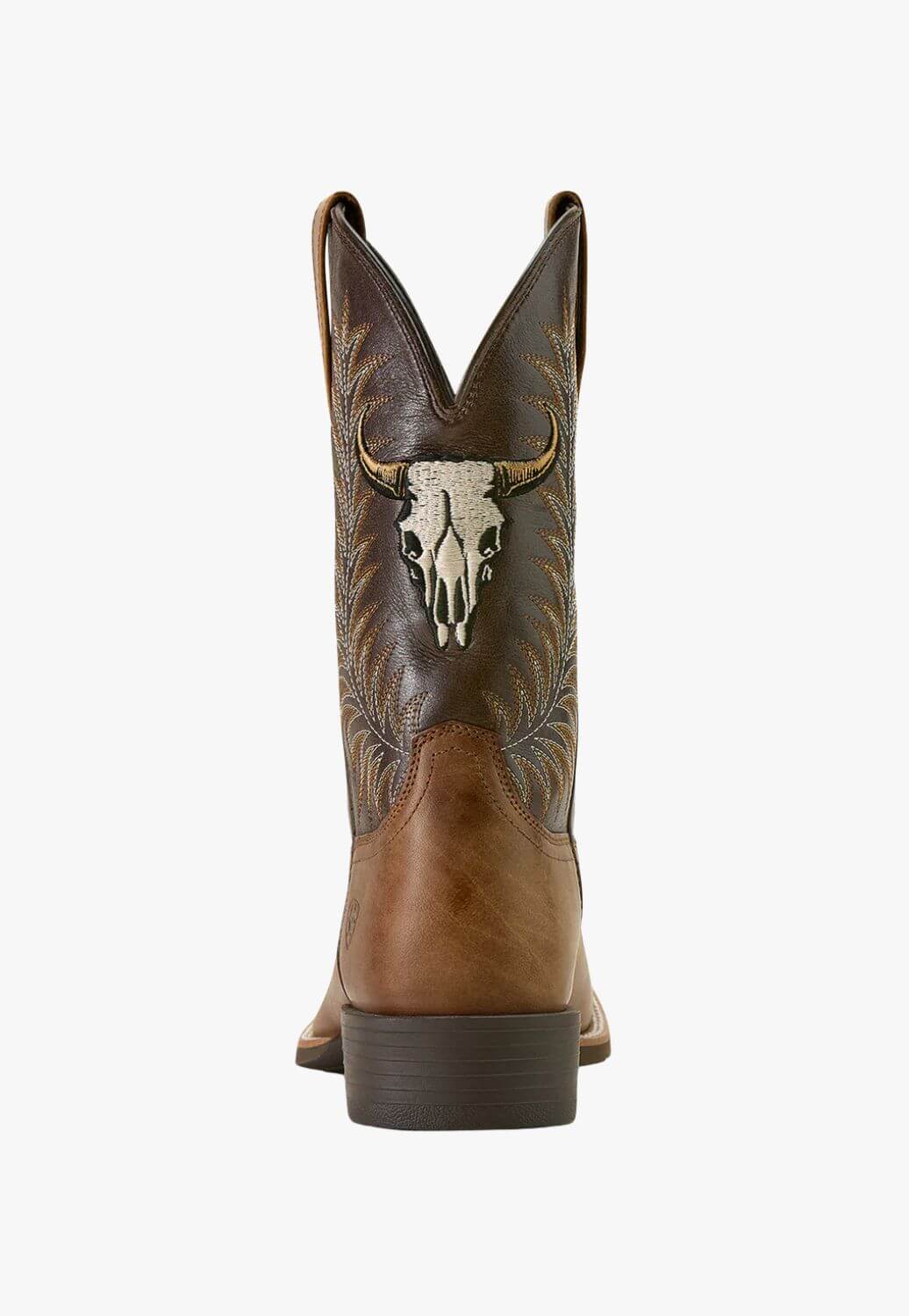 Ariat Mens Sport Steer Skull Wide Square Toe Top Boot