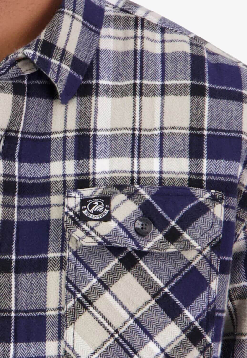 Swanndri Mens Morven Sherpa Long Sleeve Shirt