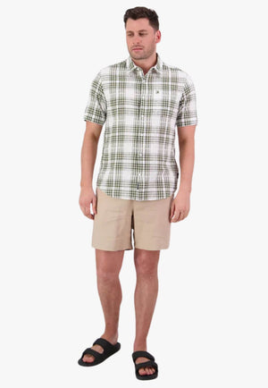 Swanndri Mens Greerton Short Sleeve Shirt