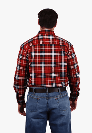 Swanndri Mens Egmont Closed Front Flannelette Shirt Twin Pack