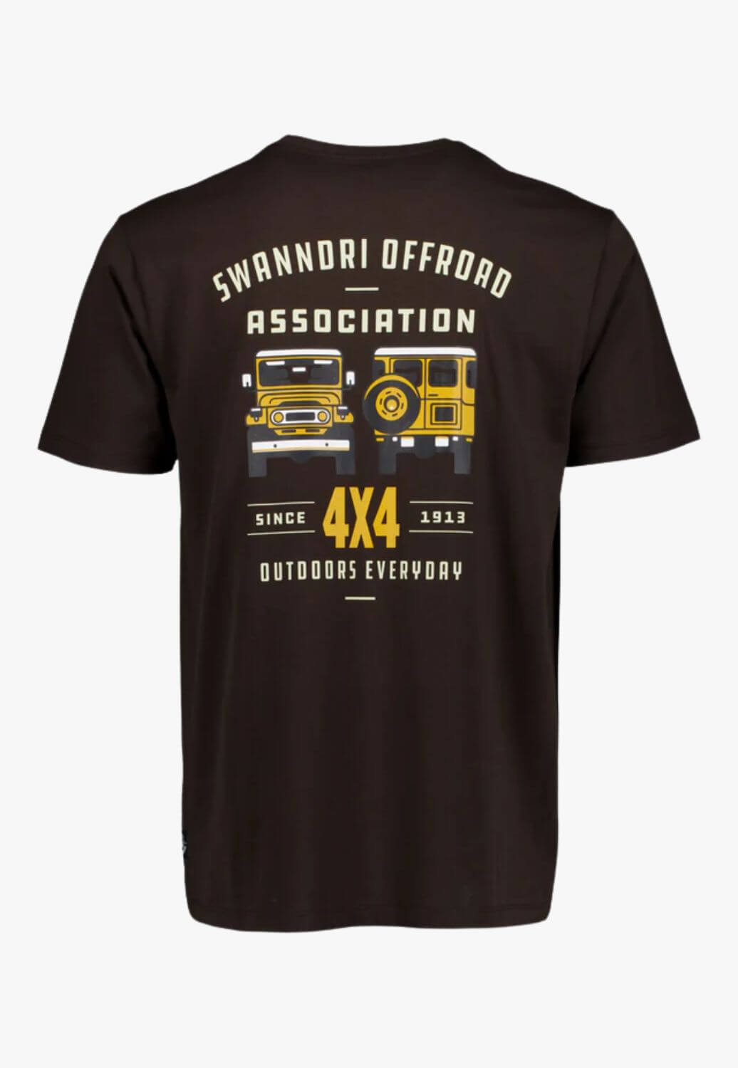 Swanndri Mens 4x4 Association T Shirt Espresso M