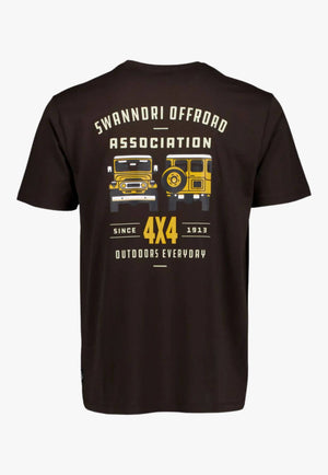 Swanndri Mens 4x4 Association T Shirt Espresso M