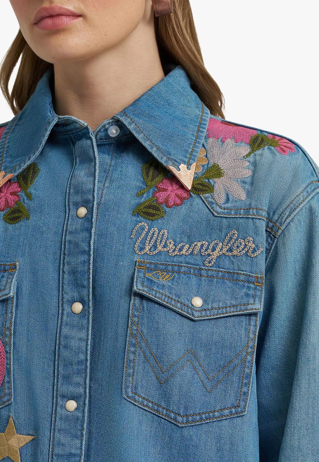 Wrangler X Lainey Wilson Womens Embroidered Shirt