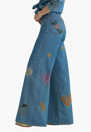 Wrangler X Lainey Wilson Womens Cheeky Wide Leg Jean
