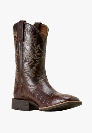 Ariat Mens Sport Crocodile Print Western Boot
