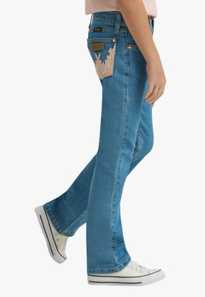 Wrangler X Lainey Wilson Girls Embellished Mae Boot Cut Jeans