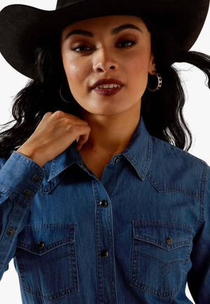 Ariat Womens Snap Button Long Sleeve Shirt