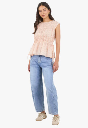 Stories Be Told Womens Relaxed Sleeveless Top