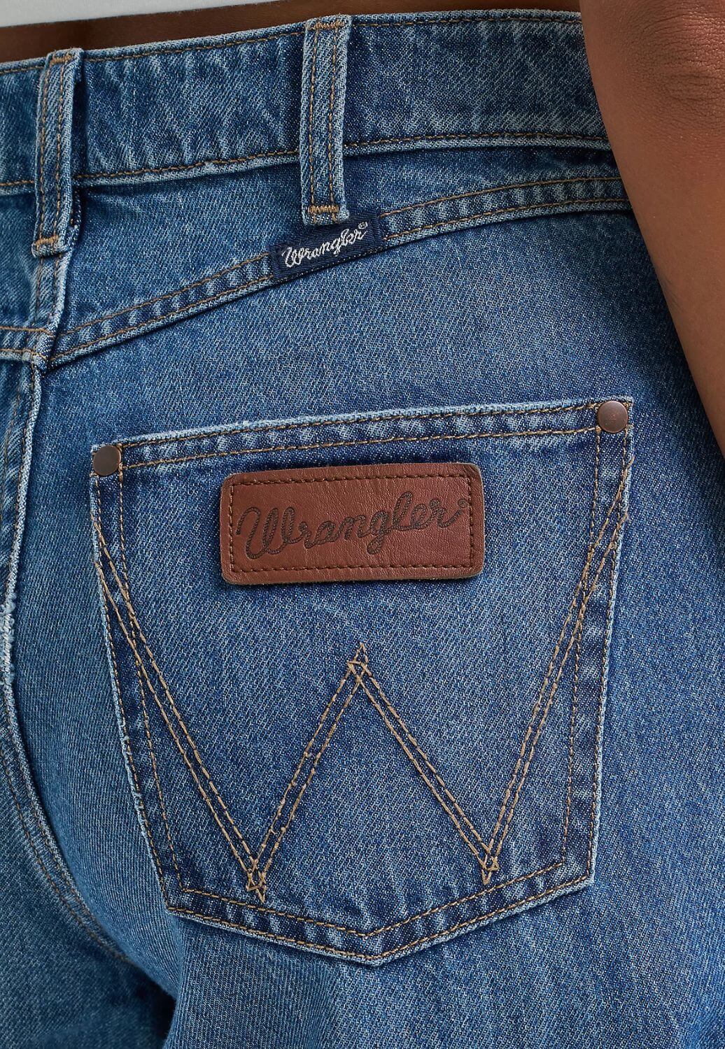 Wrangler Womens Bailey  Hi Rise Wide Leg Jean