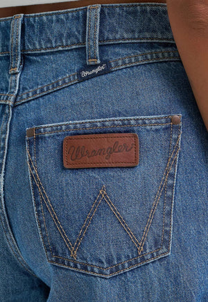 Wrangler Womens Bailey  Hi Rise Wide Leg Jean